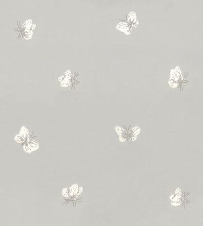 Peaseblossom Nursery Wallpaper - Silver
