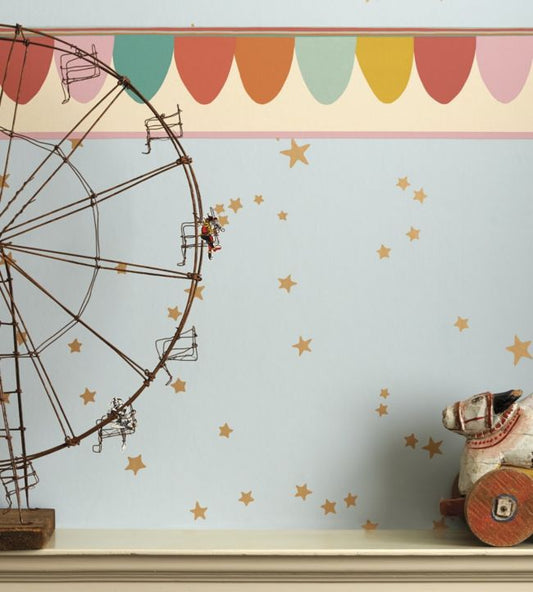 Stars Nursery Room Wallpaper - Teal