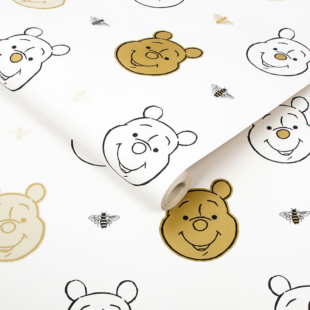 Winnie the Pooh Yellow Pattern Wallpaper - Winnie Pooh Wallpaper