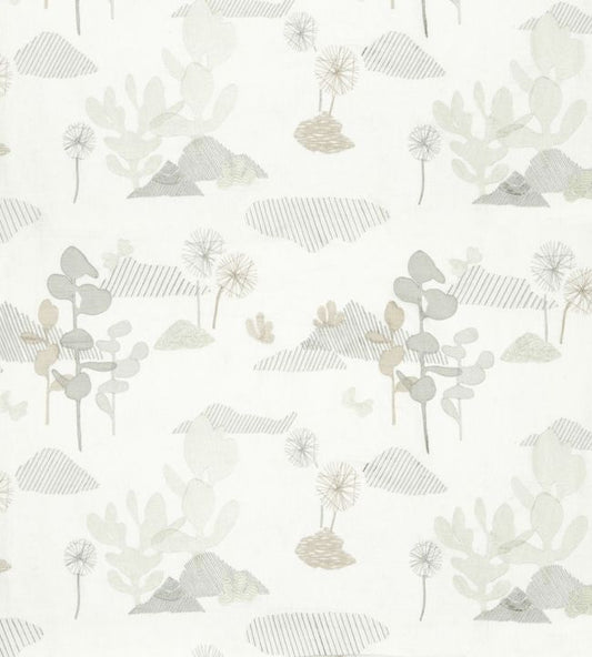 Fico D India Nursery Fabric - White