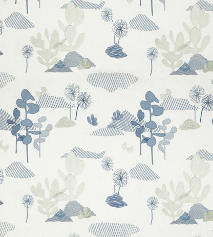 Fico D India Nursery Fabric - Blue