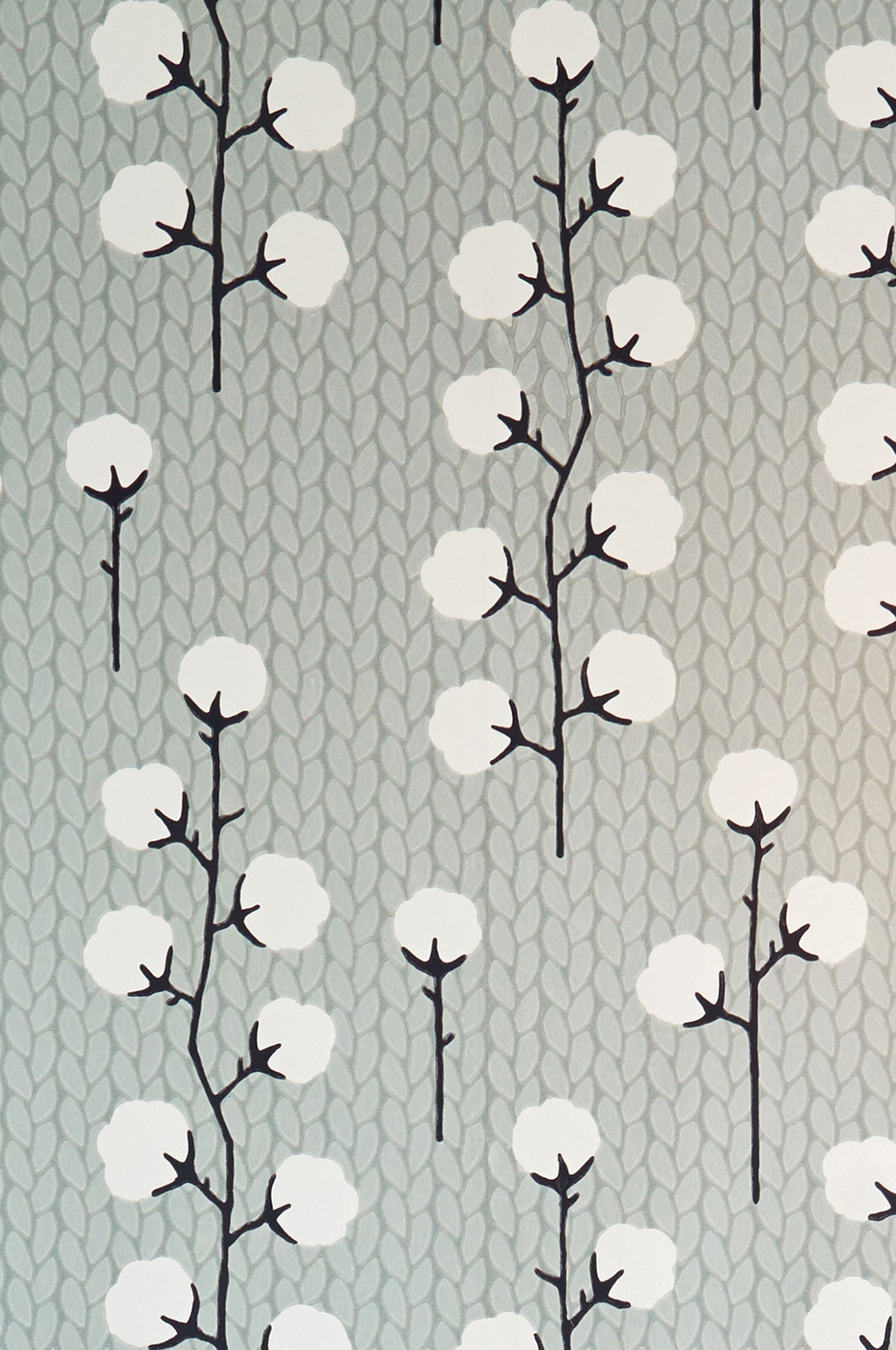 Sweet Cotton Grey Wallpaper - Majvillan