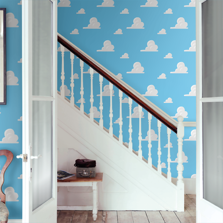 Toy Story Andy's Room Nursery Room Wallpaper 9 - Blue