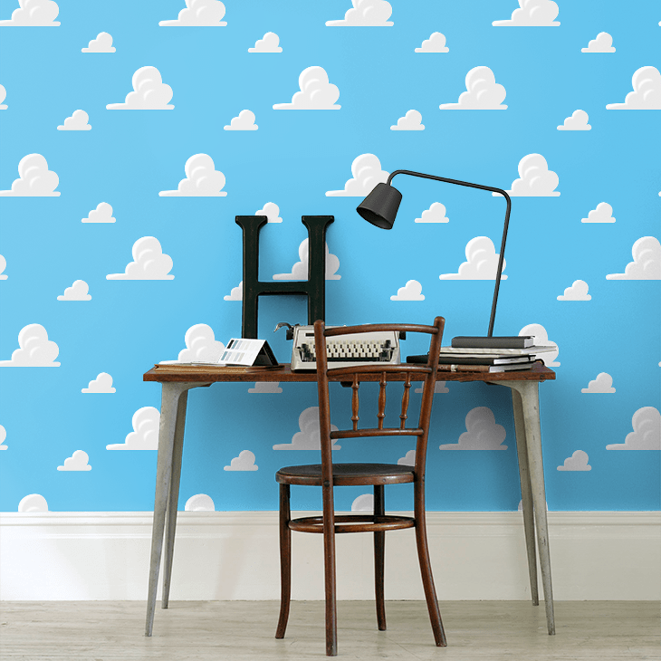 Toy Story Andy's Room Nursery Room Wallpaper 4 - Blue