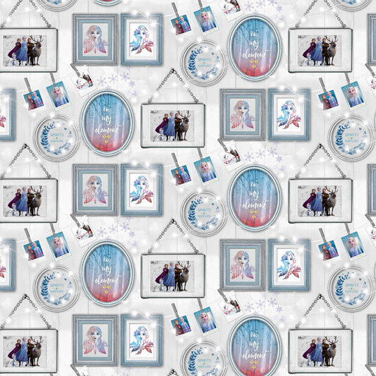 Frozen Frames Nursery Wallpaper - Blue