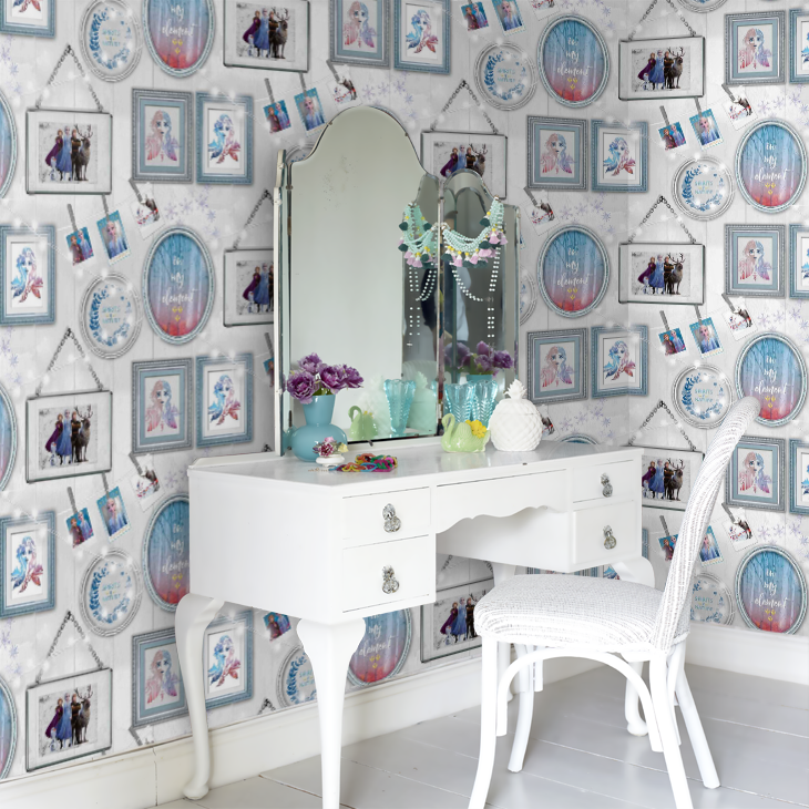 Frozen Frames Nursery Room Wallpaper 9 - Blue