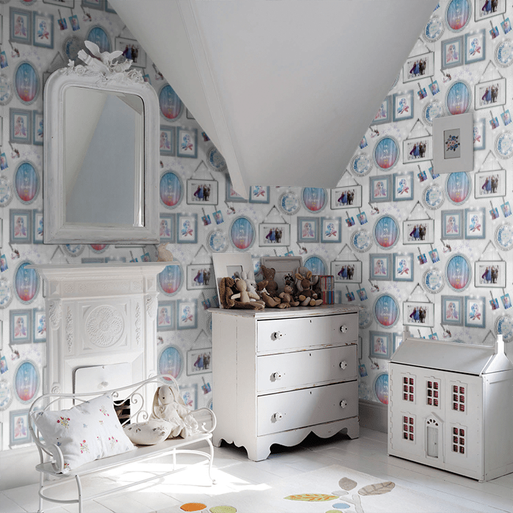 Frozen Frames Nursery Room Wallpaper 5 - Blue