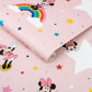Rainbow Minnie Nursery Room Wallpaper - Pink