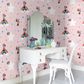 Rainbow Minnie Nursery Room Wallpaper 4 - Pink