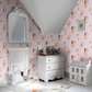 Pastel Princess Nursery Room Wallpaper 3 - Pink