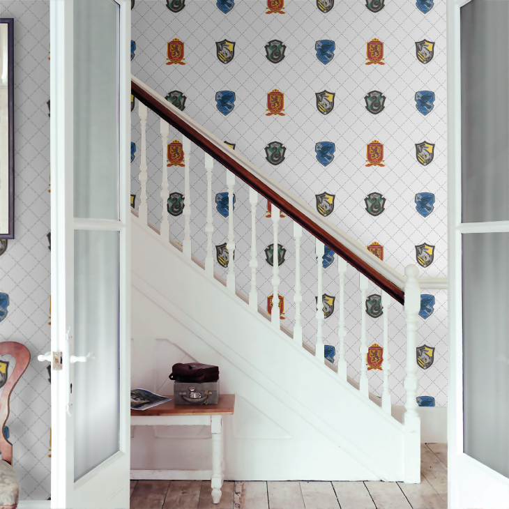 House Pride - Harry Potter Nursery Room Wallpaper 3 - White