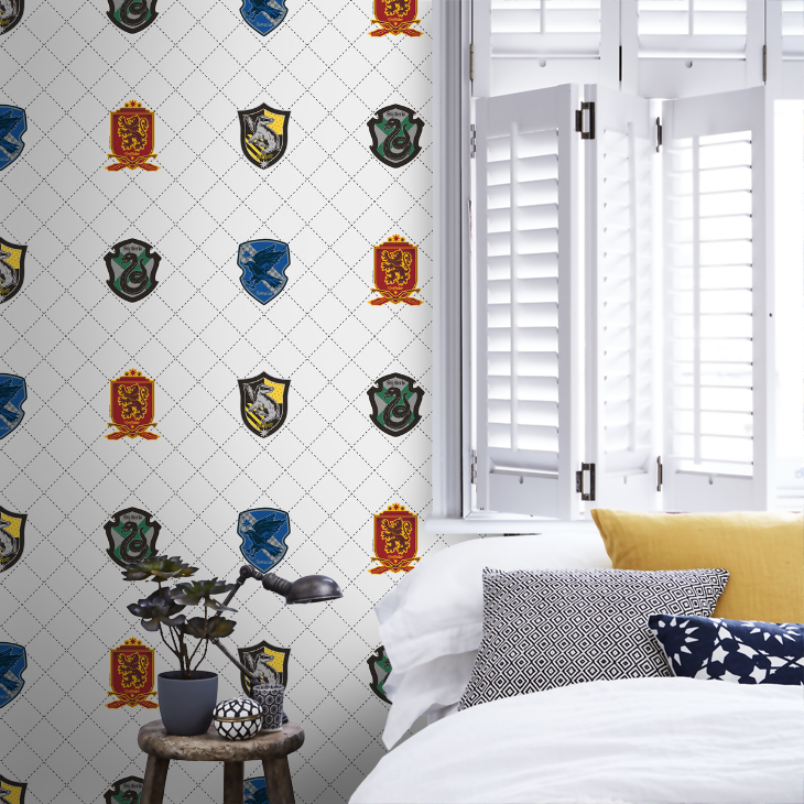 House Pride - Harry Potter Nursery Room Wallpaper 4 - White