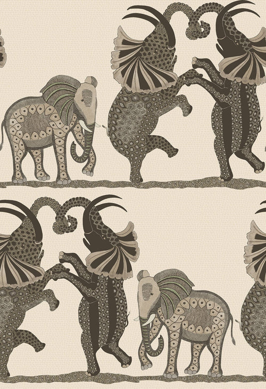 Safari Dance Nursery Wallpaper - Pink