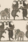 Safari Dance Nursery Wallpaper - Pink