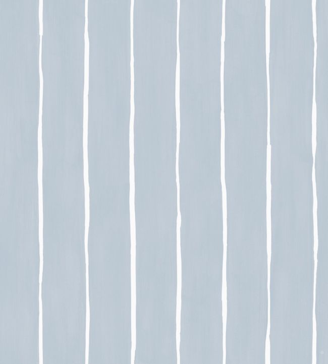 Marquee Stripe Nursery Wallpaper - Blue