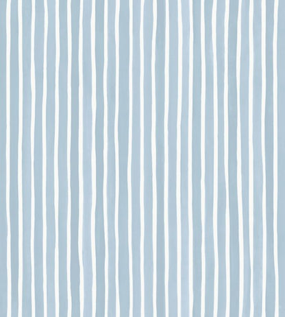 Croquet Stripe Nursery Wallpaper - Blue