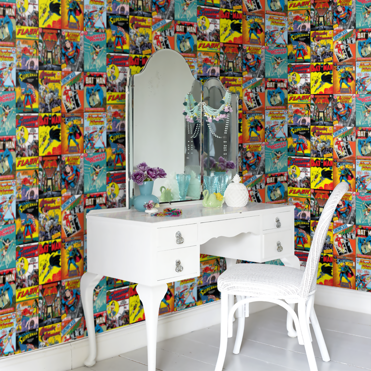 DC Comics Collection Nursery Room Wallpaper 3 - Multicolor