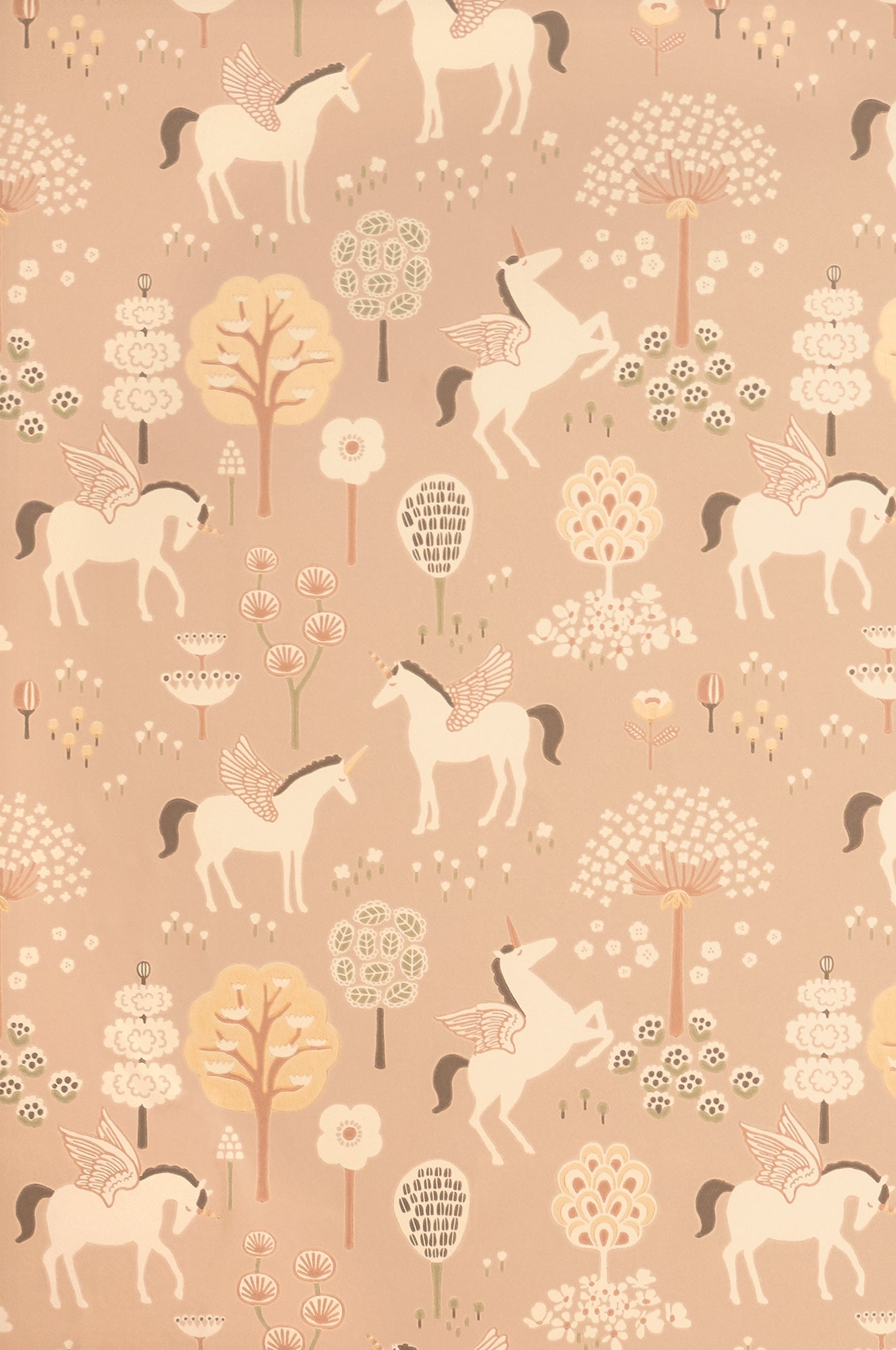 True Unicorn Old Pink Wallpaper - Majvillan