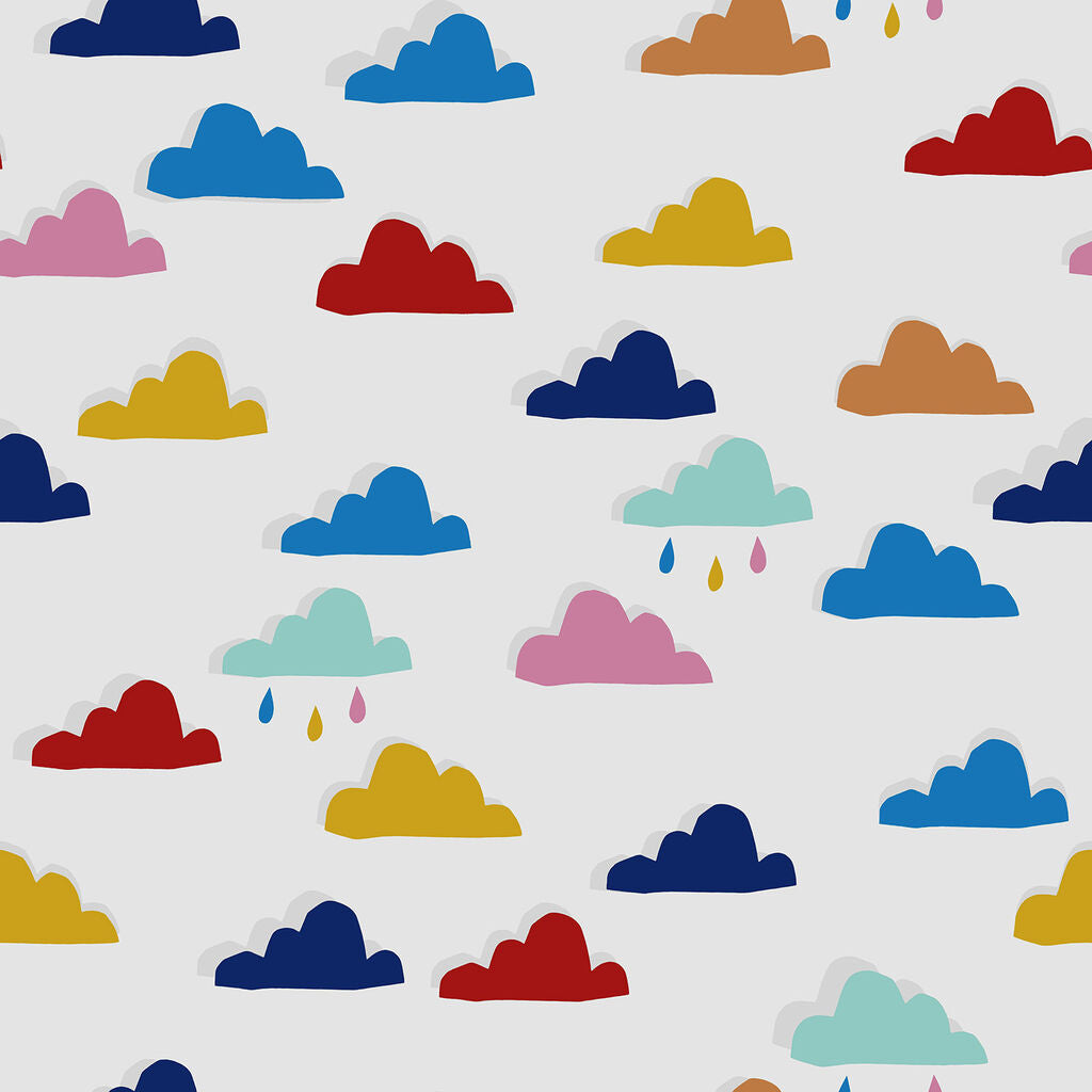 Whatever the Weather Rainbow Nursery Wallpaper - Multicolor