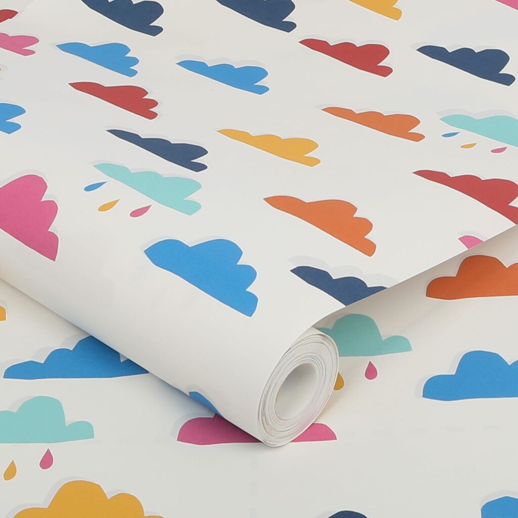 Whatever the Weather Rainbow Nursery Room Wallpaper 2 - Multicolor