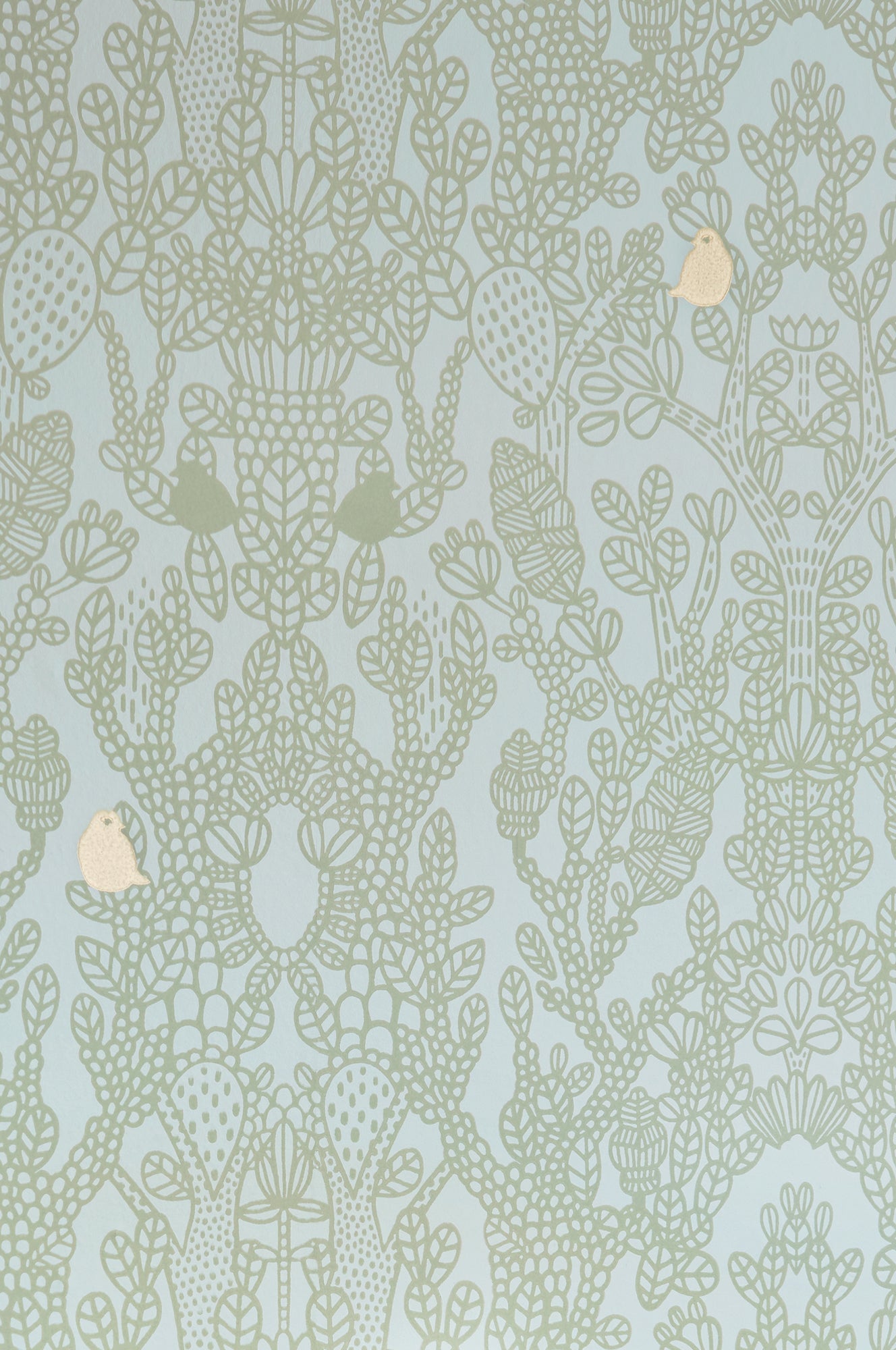 Amelie Green Wallpaper - Majvillan