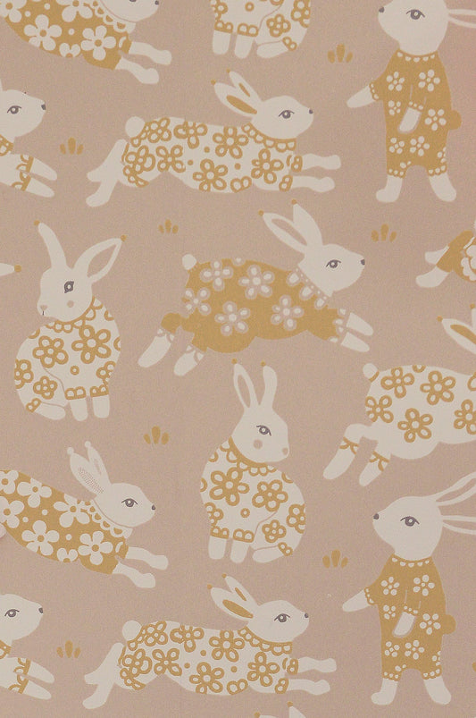 Garden Party Dusty Blush Pink Wallpaper - Majvillan