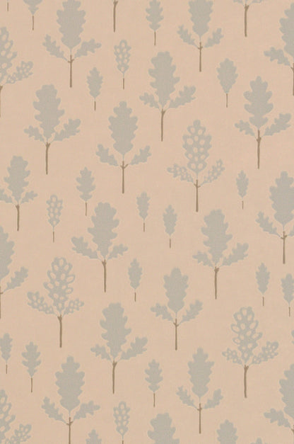 Oak Nature Beige Wallpaper - Majvillan
