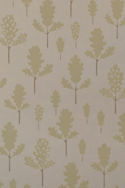 Oak Greige Blue Wallpaper - Majvillan