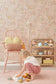 Dollhouse Sunny Pink Wallpaper - Majvillan