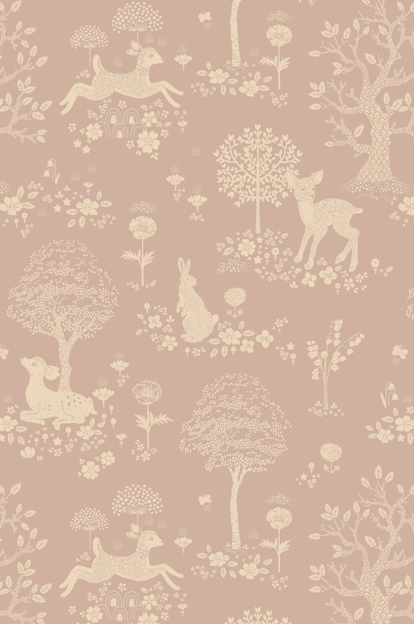 Summer Fields Dreamy Lilac Wallpaper - Majvillan