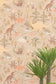 Dinosaur Vibes Sandy Beige Wallpaper - Majvillan