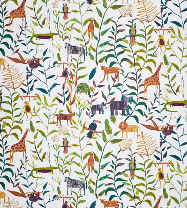 Peek A Boo Nursery Wallpaper - Multicolor