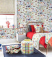 Peek A Boo Nursery Room Wallpaper - Multicolor
