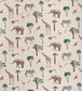 Safari Park Nursery Wallpaper - Pink