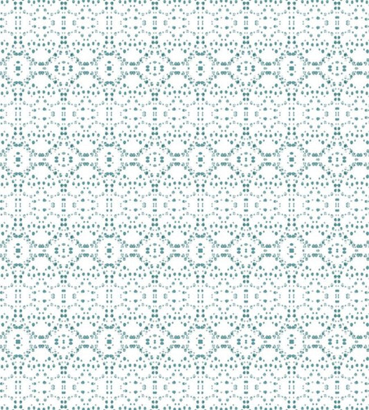 Dotty Hearts Nursery Fabric - Teal