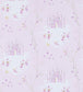 Fairy Castle Nursery Wallpaper - Pink