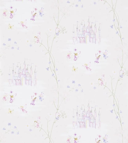 Fairy Castle Nursery Wallpaper - Cream