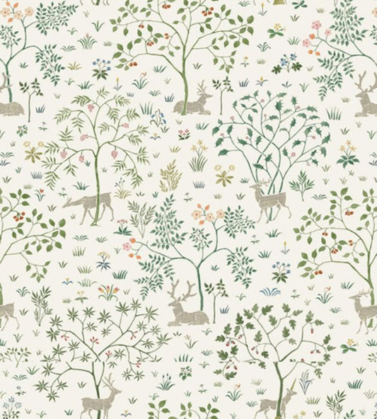 Voysey Park Nursery Fabric - Green