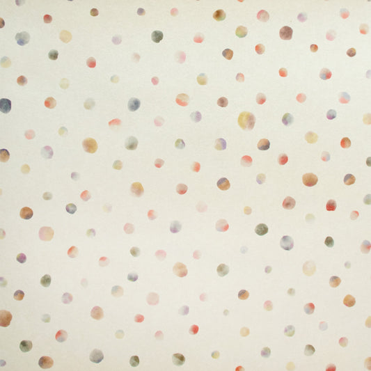Watercolor Dots Great Kids Nursery Wallpaper - Cream