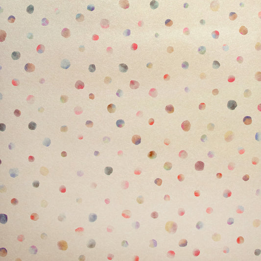 Watercolor Dots Great Kids Nursery Wallpaper - Sand