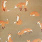 Friendly Foxes Great Kids Nursery Wallpaper - Sand