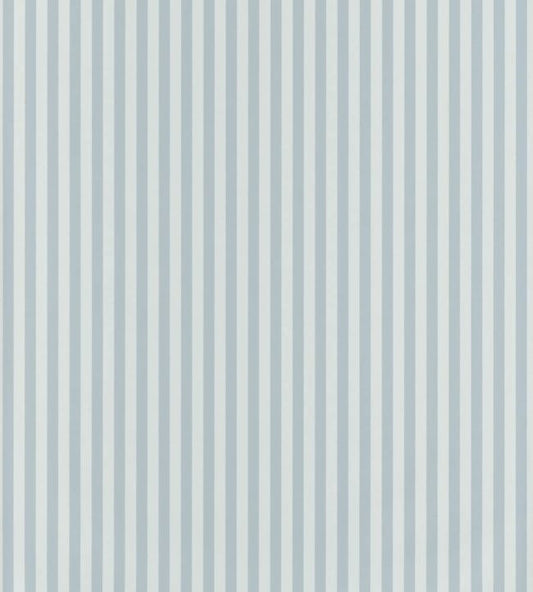 Happy Dreams Rayure Nursery Wallpaper - Blue