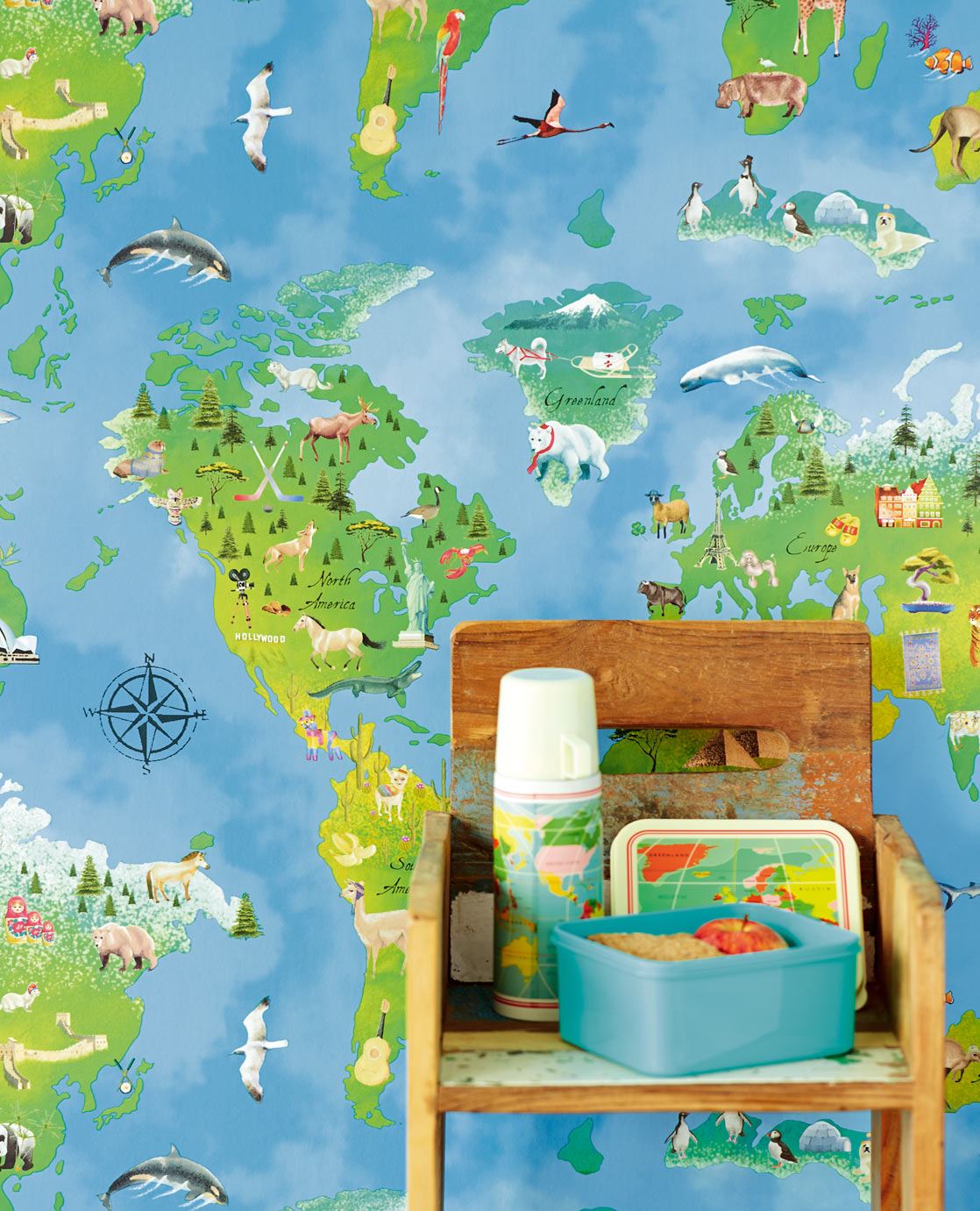 Hits For Kids Nursery Room Wallpaper 2 - Blue