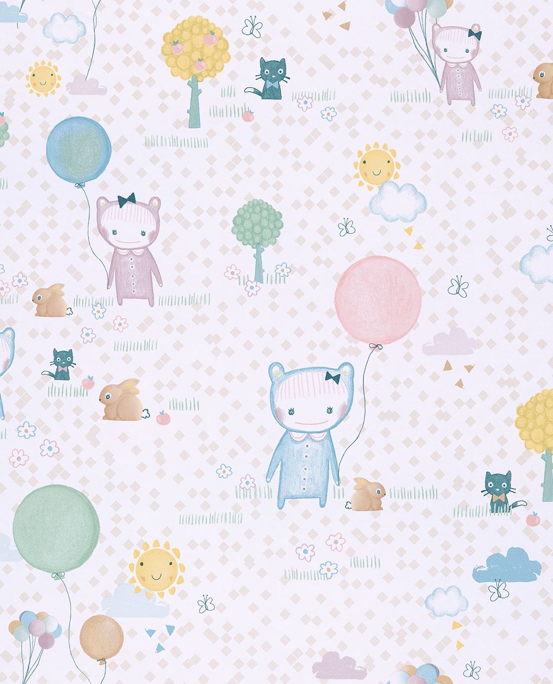 Tout Petit Nursery Wallpaper - Multicolor