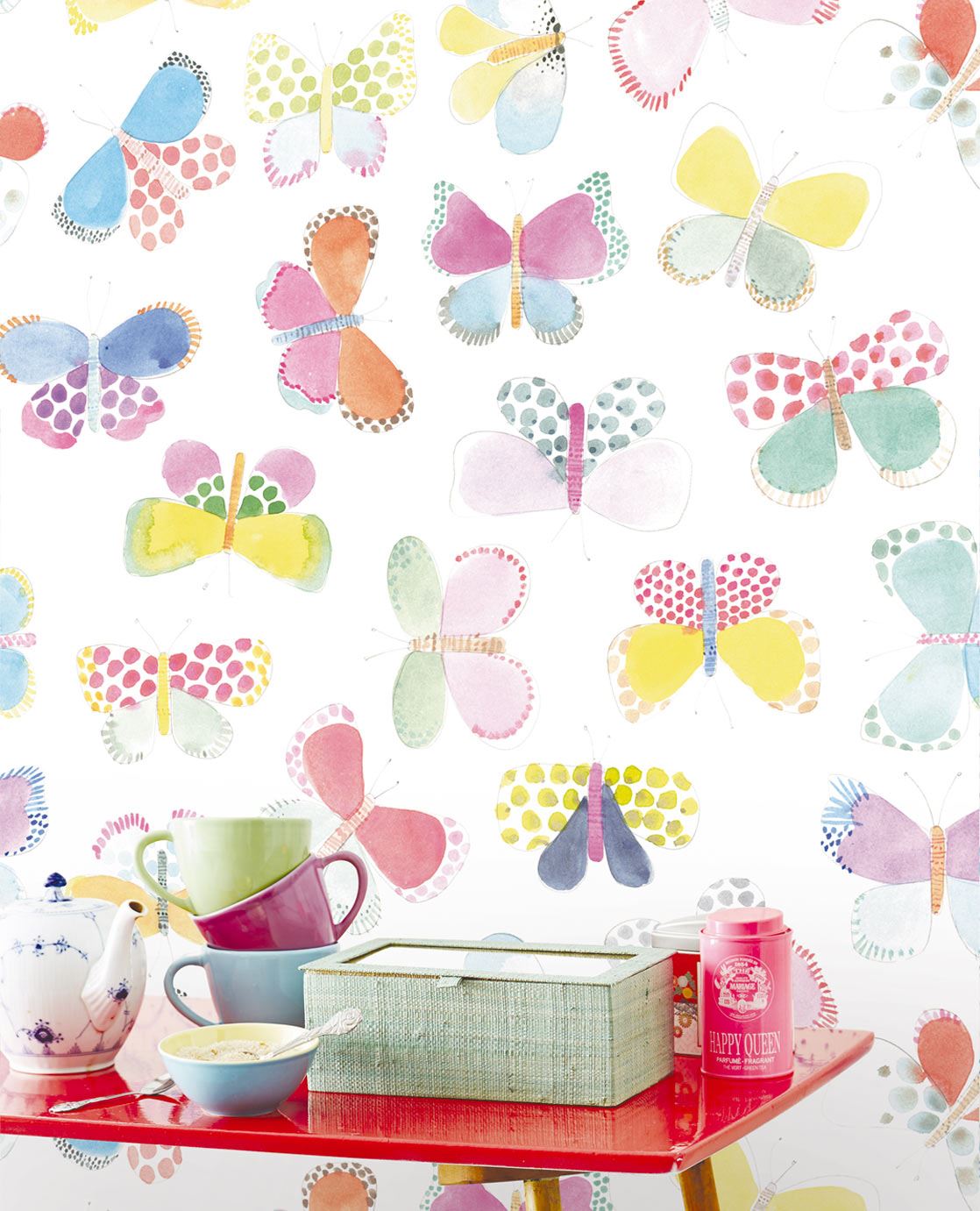 Rice 1 Nursery Room Wallpaper - Pink