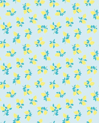 Rice 1 Nursery Wallpaper - Blue