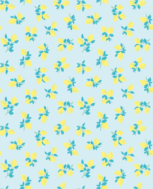 Rice 1 Nursery Wallpaper - Blue