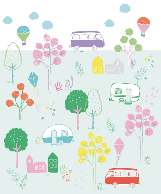 Rice 1 Nursery Wallpaper - Multicolor