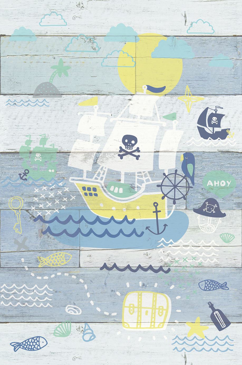 Wallpower Junior Nursery Wallpaper - Blue