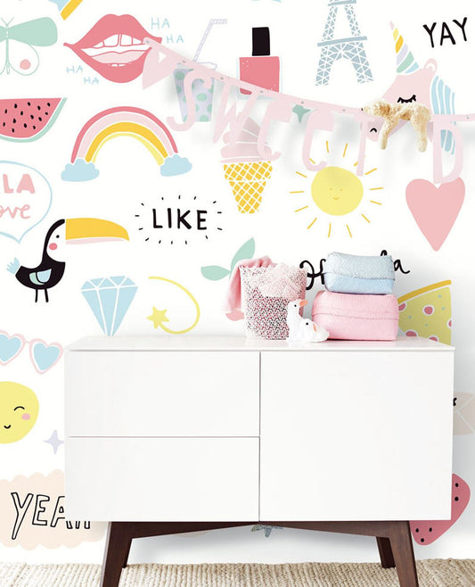 Wallpower Junior Nursery Room Wallpaper - Multicolor